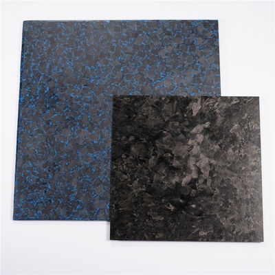 Lembaran Karbon Fiber Solid Lancip Biru Hitam 6.0mm 8.0mm 10.0mm