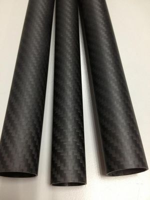 Kecil OD Bulat Komposit Carbon Fiber Tube Booms 9mm 10mm 11mm 12mm 14mm 15mm 16mm