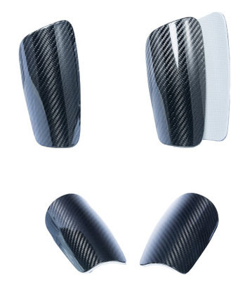 Football Shin Guard Holder Serat Karbon 3K Twill Perlindungan Dasar Shin