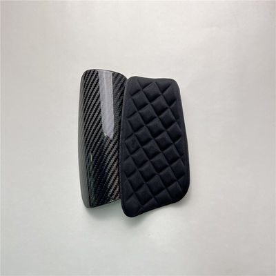 Football Shin Guard Holder Serat Karbon 3K Twill Perlindungan Dasar Shin