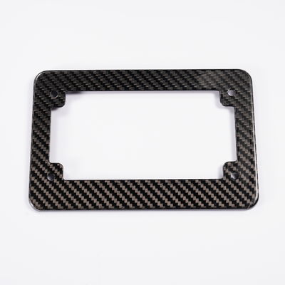 Blue Carbon Fiber license plate Frame Carbon Fiber Car Plate Holder Untuk Mobil Amerika Serikat Kanada