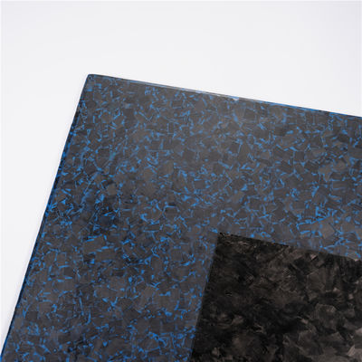 Lembaran Karbon Fiber Solid Lancip Biru Hitam 6.0mm 8.0mm 10.0mm