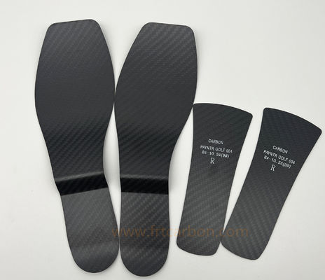 Custom Soccer Carbon Fiber Insoles 3k Twill Matte Carbon Fiber Plate 1.0mm 0.8mm