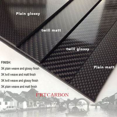 3k Karbon Serat Kain Lembar Plat Untuk Mobil Basement Dinding 2mm 2.5mm 3mm