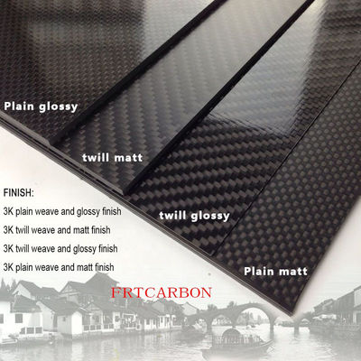 Lembar Panel Serat Karbon 1mm 1.5mm 2mm 2.5mm 3mm Untuk Cnc