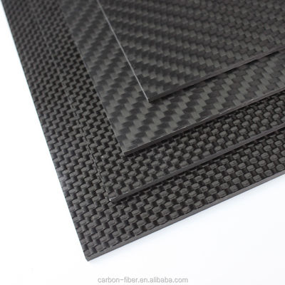 Lembar Serat Karbon Rc Kekuatan Tinggi 200x300mm 0.5mm 5mm 4mm 3mm Plat Serat Karbon
