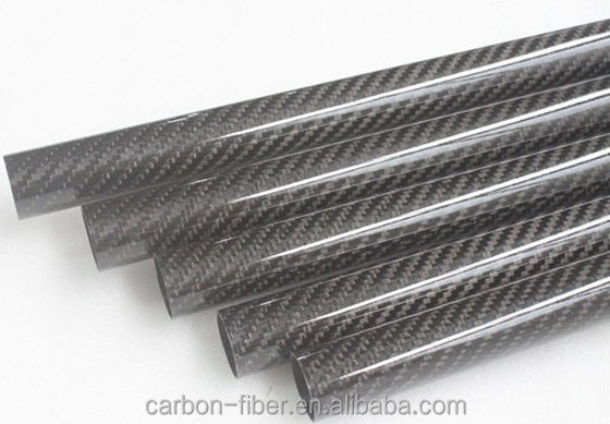 1 14 &quot; 1 Inch Carbon Fiber Fabric Tube Custom 3K FRT