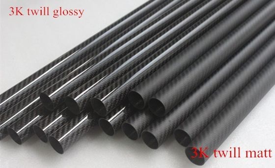 2m 20mm 3k Tube Serat Karbon Serat Karbon Kereta Frame Pipe Karbon Weipi Boat Paddle Handle Pole