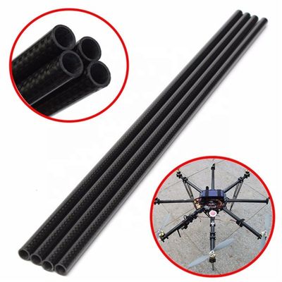 1 inci 1 2 inci Karbon Fiber Square Tube Modulus Tinggi 3k 50mm