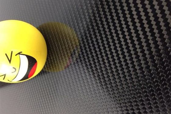 Tekan Panas 1mm 1.5mm 2mm 3mm 4mm 3K Twill Papan Serat Karbon Mengkilap