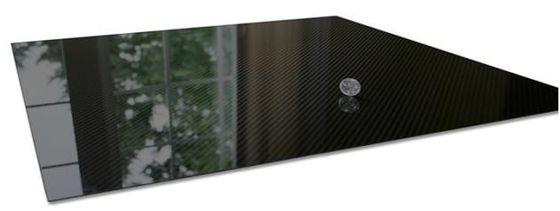 Tahan air dan jangka panjang menggunakan 1000mm X 1000mm 3K Twill Matte Carbon Fiber Laminated Sheet Di stok