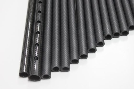 Kecil OD Bulat Komposit Carbon Fiber Tube Booms 9mm 10mm 11mm 12mm 14mm 15mm 16mm