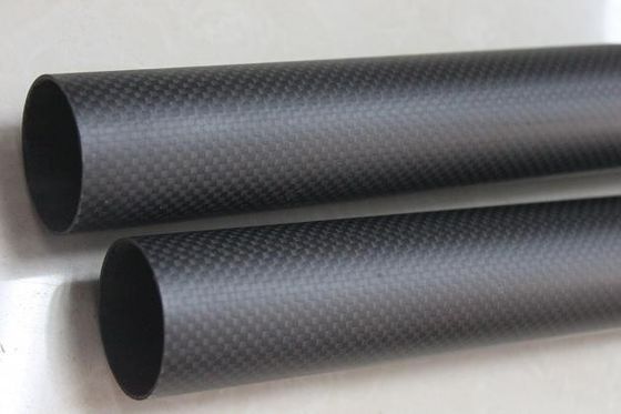 Tabung Serat Karbon Ukuran Besar OD Bulat Custom 50mm 40mm 3.5 &quot;